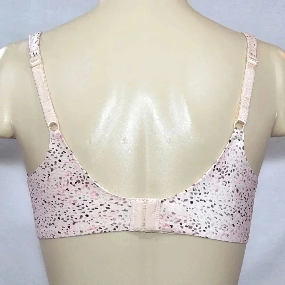 34C Hanes HU15 HC11 Criss Cross Lift Underwire Bra‎ Animal Print NWT - Picture 3 of 3